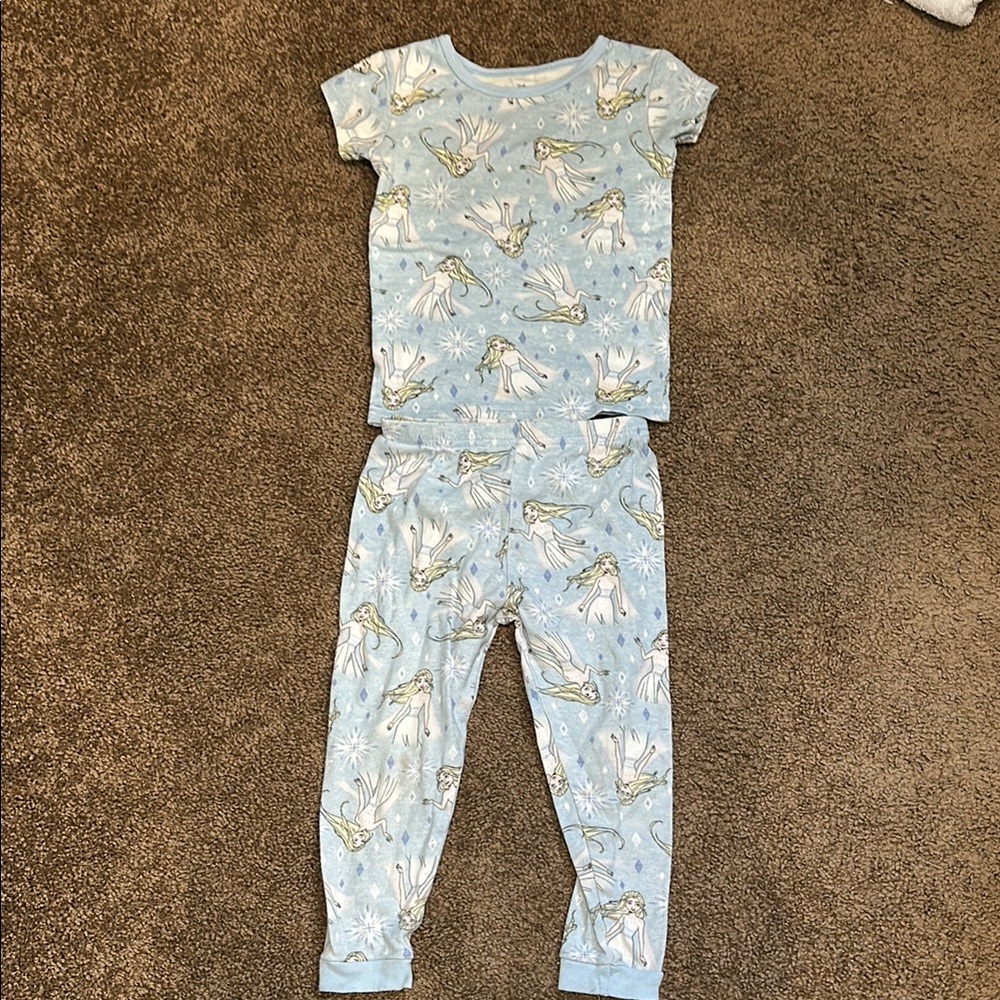 Disney Blue Pajama Set with FrizenPattern